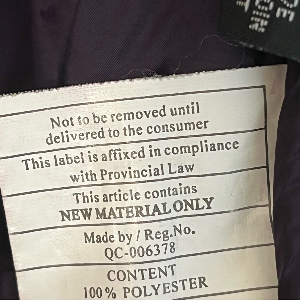 32 Degrees Women's Large Puffer Jacket in Purple and Black - Picture 7 of 9